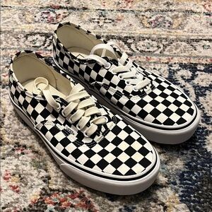 Vans Black and White Checkered Sneakers